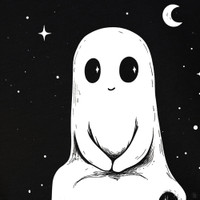 Tombstone Ghost Hoodie Closeup