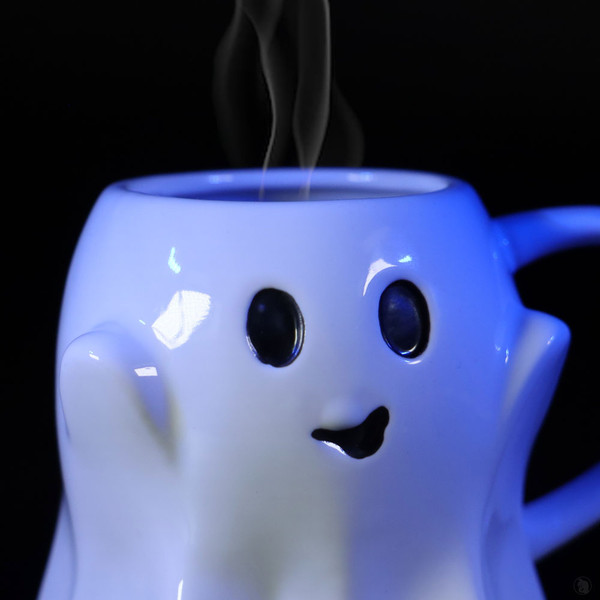 Cute Ghost Coffee Mug Closeup