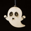 Wooden Ghost Christmas Ornaments Pickles