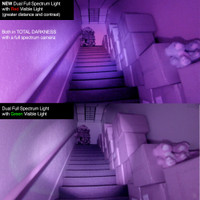 Dual Full Spectrum and Infrared Night Vision Camera Light