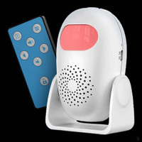 Motion Sensor Alarm with Speech and Chime Tones with Remote