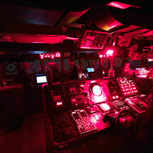 Red Light on Boat Bridge Instruments Red Light on Boat Bridge Instruments