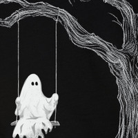 Tree Swing Ghost T-Shirt Closeup