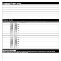 Paranormal Investigation Report Template