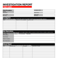 Paranormal Investigation Report Template